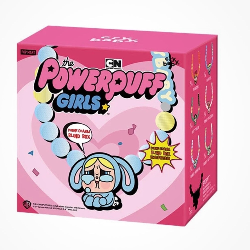 Pop Mart CRYBABY × Powerpuff Girls Series-Phone Charm CONFIRMED Box